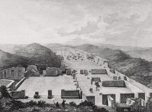 Ostia Antik Termal Banyoları, İtalya 19. Yüzyıl. by Unknown artist
