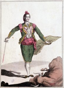 Toreador kostümü, ünlü Joaquin Costillares, 1825