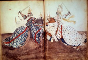 Turnuva: Çağıran lord ve davalı lordun oyunu (Brittany Dükü ve Bourbon Dükü