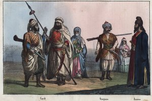 Geleneksel Kürt kostümleri - Gürcüce - Ermenice - by Unknown artist