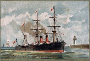 Transatlantik astar “Labrador.”” 1880 civarında. 19. yüzyıl kromolitografisi. by Unknown artist