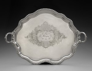 Tepsi, ç. 1855 (gümüş plaka) by Unknown artist