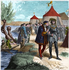 5/10/1465 tarihinde Fransa Kralı Louis XI ve Charles de Charolais (daha sonra Temeraire Charles) arasında soyluların isyanını veya Kamu Yararı Ligi