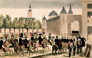 Napolyon'un birliklerinin Madrid'e zaferle girişi, 4 Aralık 1808 by Unknown artist
