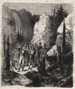 Tirol vatansever Andreas Hofer (1767-1810) tutuklandı - Tirol vatansever Andreas Hofer (1767-1810) 19/01/1810 tarihinde İtalyan birlikleri tarafından tutuklandı Pierre Zaccone tarafından “Histoire des societes secretes, politiques et religieuses” içinde 18 by Unknown artist