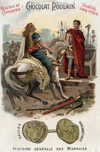 Galya isyanının lideri Vercingetorix (MÖ 72-46), Alesia şehrini kesin olarak kaybettikten sonra silahlarını Cesar