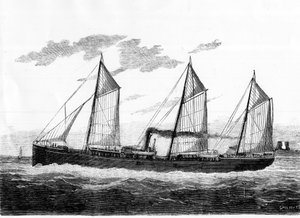 Konserve yiyecekler için “Soğutma” gemisi - ““Endüstrinin harikaları””nda, L. Figuier, Cilt 4. by Unknown artist