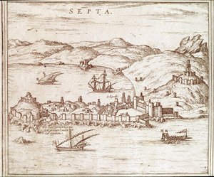 Ceuta şehrinin görünümü by Unknown artist