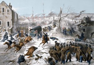 Fransa ve Prusya arasındaki 1870 Savaşı: General Faidherbe liderliğindeki Kuzey ordusunun Prusyalılara karşı zaferini gören 2 ve 3/01/1871