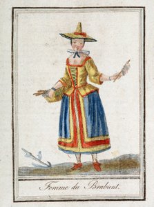 Brabant Kadını (Belçika). by Unknown artist