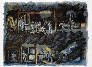 Kömür madeninde çalışmak by Unknown artist