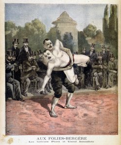 Güreşçiler Pierri ve Ussouf Ismailolo, Paris