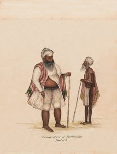 ? Jullundur Bölgesi Zemendarları?, 1850 dolaylarında by Unknown