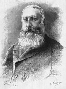 Leopold II (1835 - 1909) portresi. Belçika Kralı (1865-1909). by Unknown artist