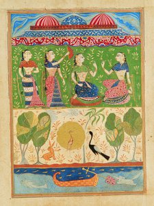 Chanda bir arkadaşıyla konuşuyor by Unknown artistUnknown artist