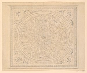 Çizim, Tavan Tasarımı, 1815-22 by Unknown artistUnknown artist