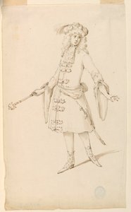Çizim, Kostüm Tasarımı: Bir Bale İçin Soylu, Kral veya Prens, yaklaşık 1720 by Unknown artistUnknown artist