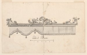 Çizim, Bir gölgelik tepesi (V: figür eskizleri), yaklaşık 1750-75
