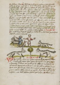 Köpeği ve Sürüsüyle Bir Çoban; Kurdu Kovalayan Bir Adam by Unknown artist