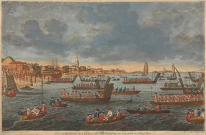 Askerlerin Thames Nehri'ni Tilbury Kalesi'ne Geçtiği Kent'teki Gravesend'den Bir Görünüm by Unknown artist