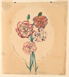 Bir demet dört karanfil by Unknown artist