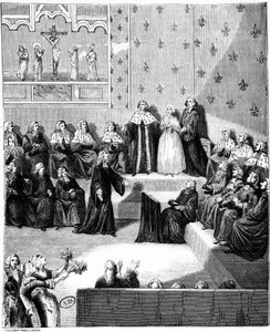 Bir mahkeme duruşması. 18. yüzyıl. by Unknown artist