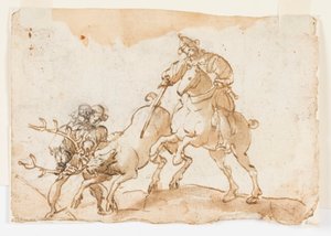 Geyik öldüren bir süvari, İmparator Frederick Barbarossa