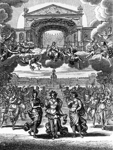 Jean Baptiste Lully (Giovanni Battista Lulli) (1632-1687) tarafından Alceste tarafından bir sahne. by Unknown artist