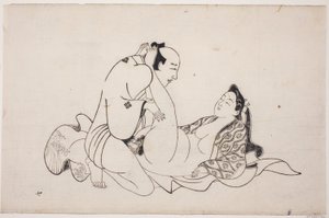 Shunga albümünden bir sayfa by Unknown artist