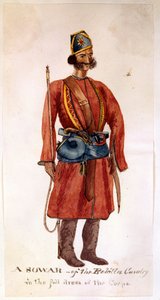 Rohilla Süvarilerinin bir sowar by Unknown artist