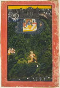 Abhisarika Nayika (Sevgilisiyle Buluşmaya Koşan Kadın Kahraman) by Unknown artist