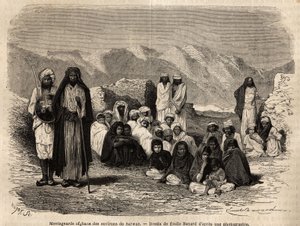 Sarwar yakınlarındaki Afgan Montagnards. Panjab ve Keşmir
