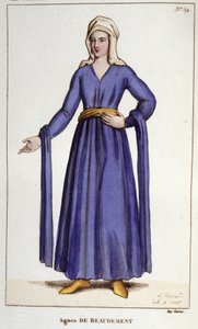 Agnès De Baudement, Beynin Hanımı (1130-1218). by Unknown artist
