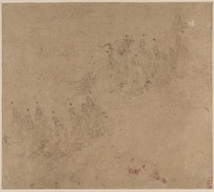 Taoist ve Budist Temaları Albümü: Taoist Tanrıların Alayı: Yaprak 25 by Unknown artist