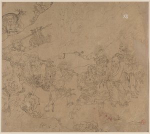 Taocu ve Budist Temaları Albümü: Dağda Ara: Yaprak 45 by Unknown artist