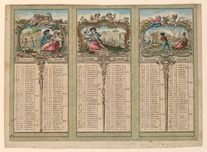 1789 için Almanak by Unknown artist