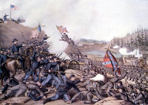 Amerikan İç Savaşı (1861 - 1865): İkinci Franklin Savaşı (Tennessee) 30 Kasım by Unknown artist