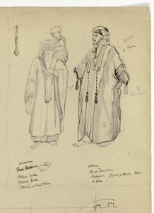 Arap Adam, Kadın ve Çocuk by Unknown artist