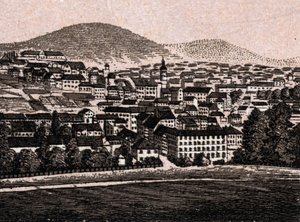 Baden Baden (Baden-Baden), Almanya: şehir görünümü (Genel Görünüm). “” Dünya 168 görüş gösteriyor”” Tarihsiz (19. yüzyılın sonu) by Unknown artist