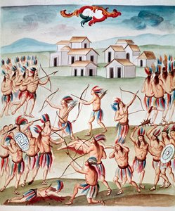 Savaş sahnesi, Acolman, Meksika