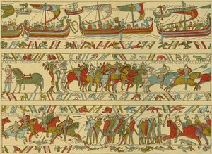 Bayeux halısı. Norman saldırısı by Unknown artist