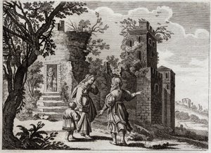 Royaumont İncili, Eski Ahit: İsmail avı. Sara, Agar (Hagar) oğlu İsmail