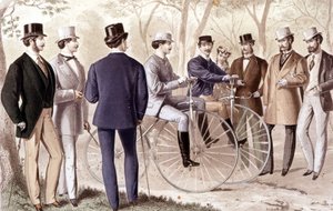 Bisiklete binmek. Oymak. 1870. by Unknown artist