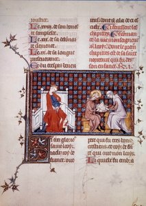 Fransa Kraliçesi Blanche de Castille (1188-1252), oğlu IX. , BN by Unknown artist