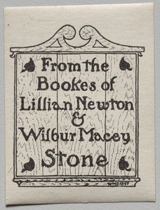 Kitapçık: Lillian Newton ve Wilbur Macey Stone by Unknown artist