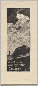 Kitap plakası: Margarethe Strauss by Unknown artist