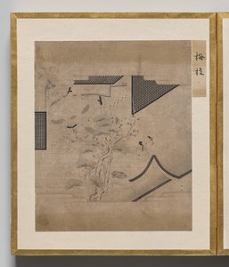 Genji Masalı için Çizimler Albümünden Erik Dalı by Unknown artist