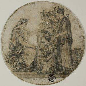 Britannia Sivil Taçları Dağıtıyor by Unknown artist