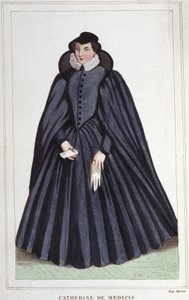 Catherine de Medicis (Caterina de Medici) (1519-1589). Fransa Kraliçesi. by Unknown artist