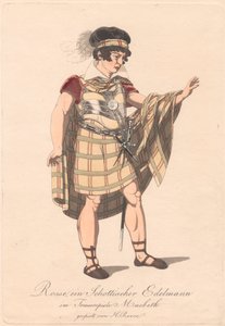 Bir Alman Macbeth Üretiminden Karakterler (altı gravürden biri) by Unknown artist